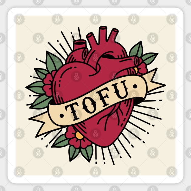 Tofu Lovers' Heart Sticker by enrynz